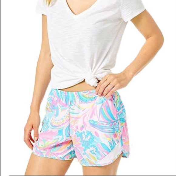 Lilly Pulitzer Pants - Lilly Pulitzer Luxletic 4" Ocean Trail Short